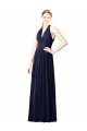 Sydney V-Neck Halter Long Open Back Chiffon Bridesmaid Dress