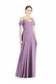 Sydney Off the Shoulder Open Cowl-Back Maxi Bridesmaid Dress