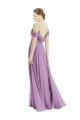 Sydney Off the Shoulder Open Cowl-Back Maxi Bridesmaid Dress