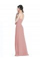 Sydney Daped A-Line Chiffon Bridesmaid Dress with Pleated Sweetheart Bodice