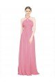 Sydney Halter Neck Keyhole A-Line Chiffon Bridesmaid Dress