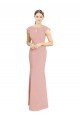 Sydney Chiffon Cap Sleeves Long Bridesmaid Dress with Keyhole