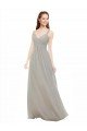 Sydney Chiffon Bridesmaid Dress with Ruched Draped Bodice