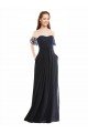 Sydney Boho Bridesmaid Dress with Beaded Embroidered Bodice and Flutter Cap Sleeves