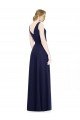 Sydney Cowl Neck Deep V-Back Chiffon Bridesmaid Dress with Side Front Slits