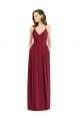 Sydney Pleated Skirt Chiffon Maxi Bridesmaid Dress with Pockets
