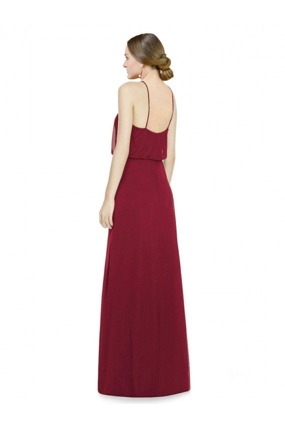 Sydney Sleek Halter Neck A-Line Chiffon Bridesmaid Dress