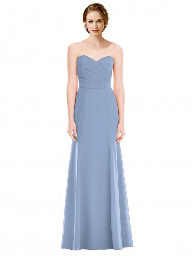 Sydney Draped Strapless Sweetheart Trumpet Chiffon Bridesmaid Dress
