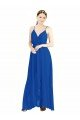 Sydney Sleeveless Surplice Chiffon Bridesmaid Dress with Spaghetti Straps