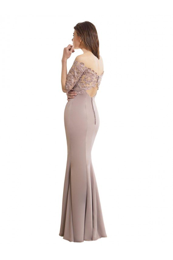 Sydney Sweetheart Neckline Long Sleeves Lace Bridesmaid Dress