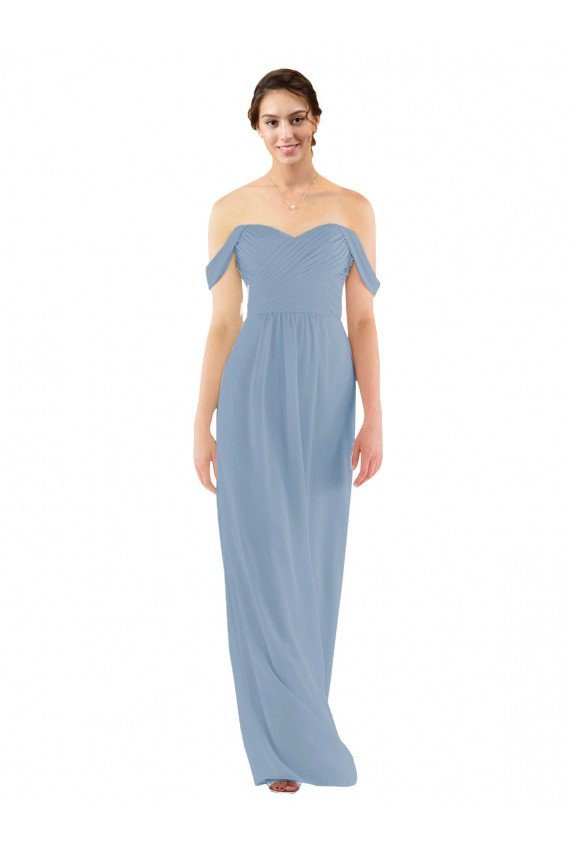 Sydney Sweetheart Neckline Chiffon Off-the-Shoulder Bridesmaid Dress