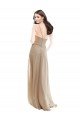 Sydney Elegant Bridesmaid with High Neckline and Illusion V-Neck