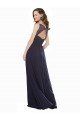 Sydney Elegant Chiffon Bridesmaid Dress with V-Neck Lace Bodice