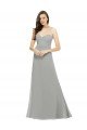 Sydney Chiffon Bridesmaid Dress with Sweetheart Neckline and Adjustable Straps