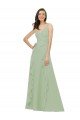 Sydney Chiffon Bridesmaid Dress with Ruffles and Draping