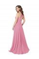 Sydney Chiffon Bridesmaid Dress / Prom Dress with Keyhole Front