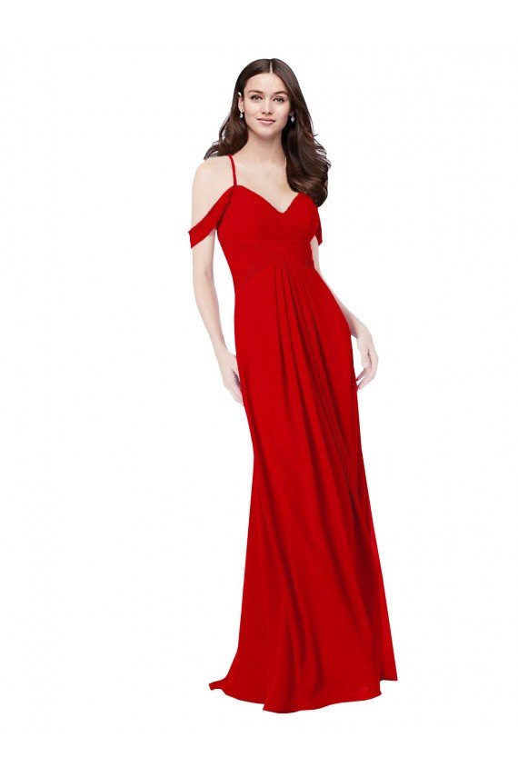 Sydney Cold Shoulder Chiffon Bridesmaid Dress