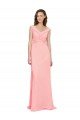 Sydney Luxe Chiffon Bridesmaid Dress with Shoulder Tip Gathered Bodice