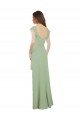 Sydney Draped Sweetheart Chiffon Bridesmaid Dress with Ruffled Cap Sleeves