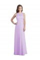 Sydney Sweetheart Long Chiffon Bridesmaid Dress with Halter Straps