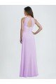 Sydney Sweetheart Long Chiffon Bridesmaid Dress with Halter Straps