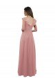 Sydney Chiffon A-Line Bridesmaid Dress with V-Neck Wrap Bodice