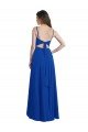 Sydney Draped High Low Chiffon Bridesmaid Dress with Cross Over Bodice