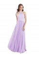 Sydney Halter Chiffon A-Line Bridesmaid Dress with Flounce Back