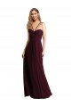 Sydney Long Chiffon Bridesmaid Dress with Sweetheart Neckline