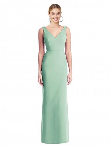 Sydney Sleeveless Tie Back Chiffon Trumpet Chiffon Bridesmaid Dress