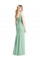 Sydney Sleeveless Tie Back Chiffon Trumpet Chiffon Bridesmaid Dress