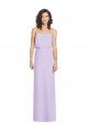 Sydney Full Length Lux Chiffon Blouson Bodice Bridesmaid Dress