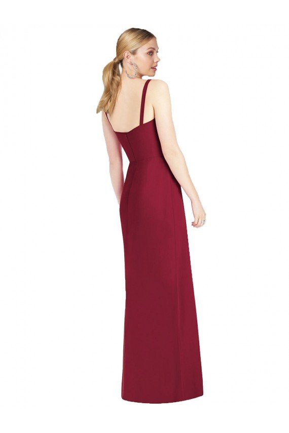 Sydney Spaghetti Straps Mermaid Chiffon Bridesmaid Dress with Side Front Slit