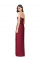 Sydney Side Front Slit Draped Strapless Chiffon Bridesmaid Dress