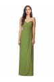Sydney Side Front Slit Draped Strapless Chiffon Bridesmaid Dress