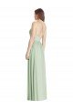 Sydney Criss Cross Strap Backless Maxi Long Chiffon Bridesmaid Dress