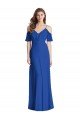 Sydney Ruffled Cold-Shoulder Chiffon Maxi Bridesmaid Dress