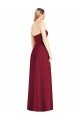 Sydney Strapless Notch Chiffon Maxi Bridesmaid Dress