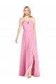 Sydney Strapless Notch Chiffon Maxi Bridesmaid Dress