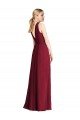 Sydney Plunging V-Back Long Full Length Chiffon Bridesmaid Dress