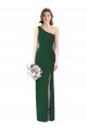 One Shoulder Chiffon Trumpet Bridesmaid Dress