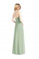 Sydney Cowl Neck Criss Cross Back Chiffon Maxi Bridesmaid Dress