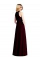 Sydney Sleeveless Halter Chiffon Maxi Bridesmaid Dress