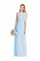 Sydney Sleeveless Halter Chiffon Maxi Bridesmaid Dress