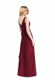 Sydney Sleeveless V-Neck Chiffon Wrap Bridesmaid Dress