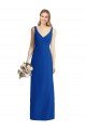 Sydney Sleeveless V-Back Long Trumpet Chiffon Bridesmaid Dress