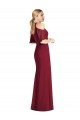 Sydney Ruffle Cold-Shoulder Mermaid Chiffon Maxi Bridesmaid Dress