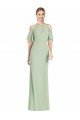Sydney Ruffle Cold-Shoulder Mermaid Chiffon Maxi Bridesmaid Dress