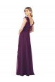 Sydney Ruffle Cap Sleeves Long Chiffon Bridesmaid Dress