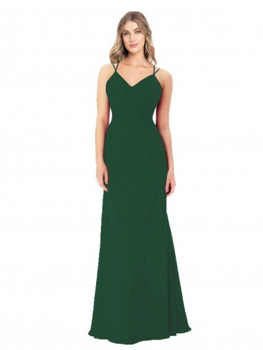 Sydney Criss Cross Strappy Chiffon Bridesmaid Dress